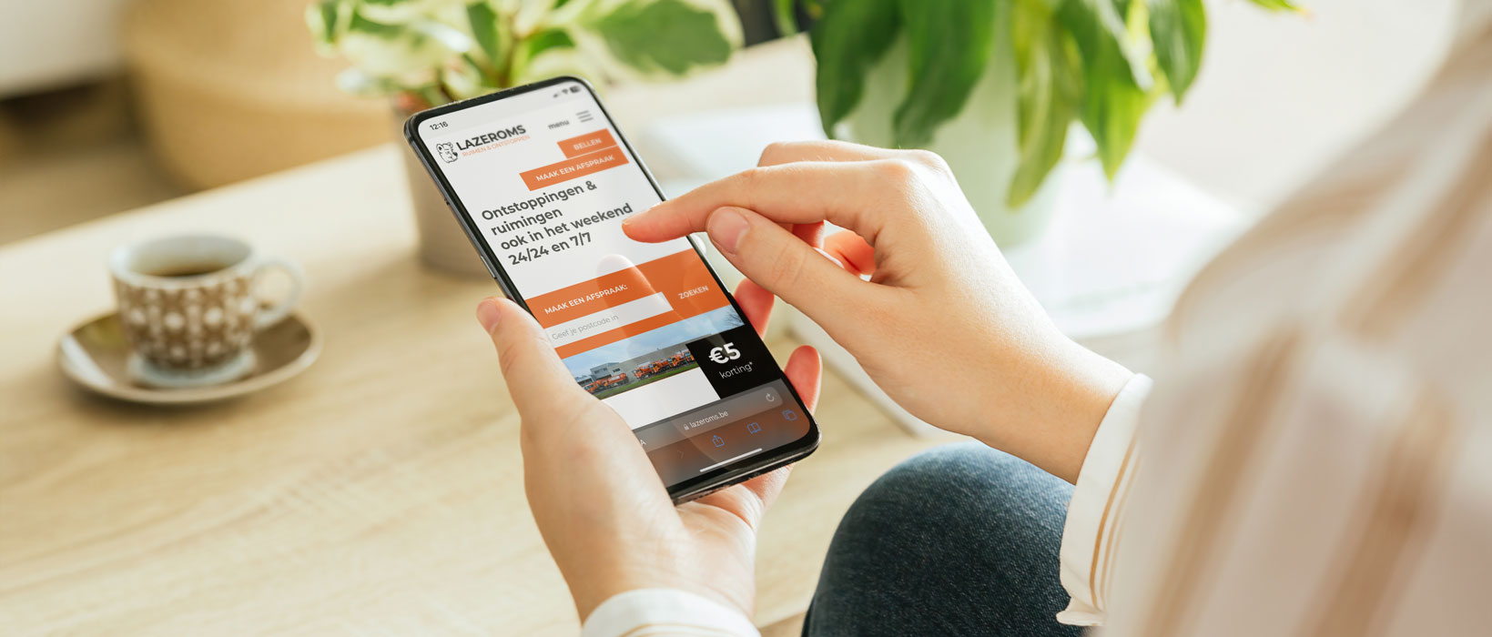 Dexville Marketing Case Lazeroms Rioolreiniging Website afspraakmodule wordpress mailing