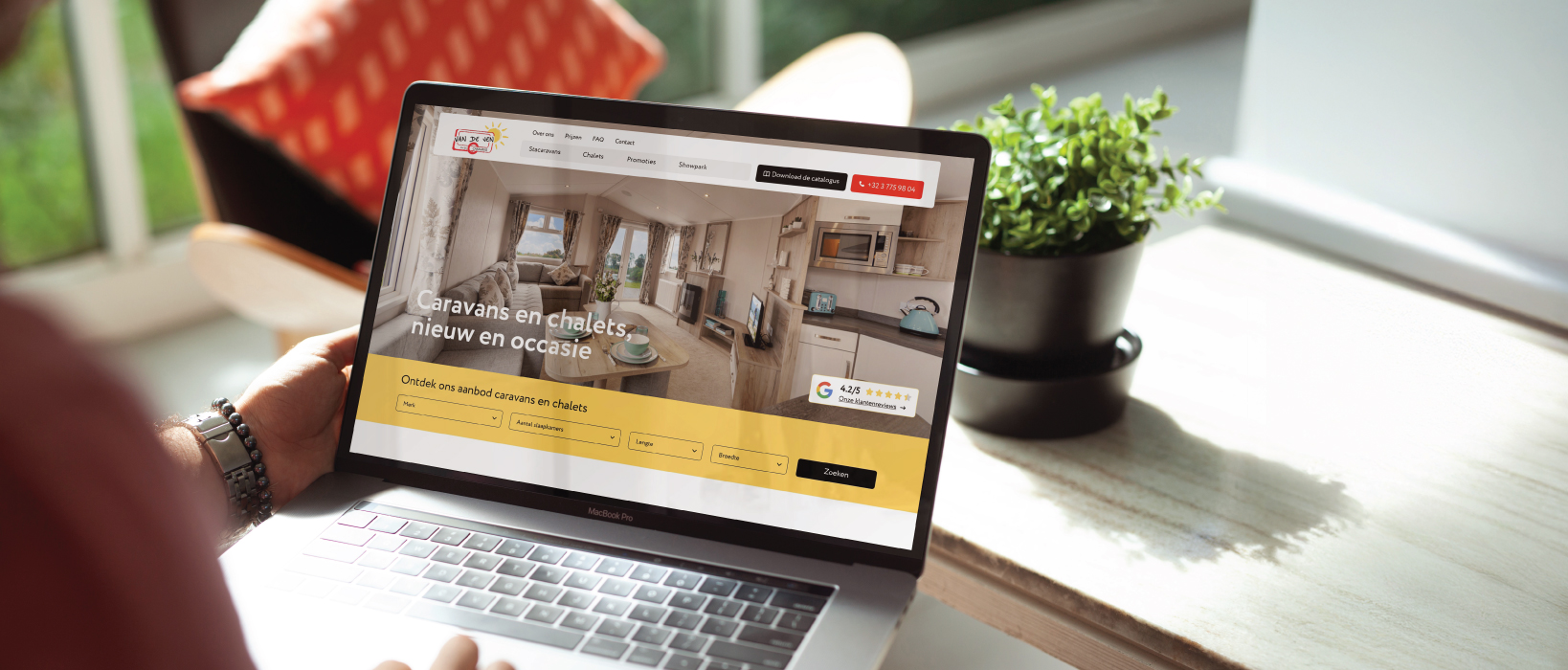 Dexville Case Vandeven Caravans Nieuwe website wordpress webshop